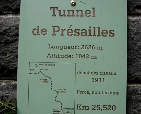 Tunnel de Présailles - Ligne de la Transcévenole